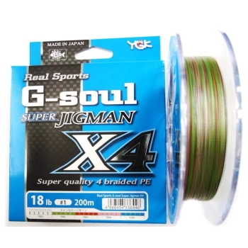 Плетенка YGK Real Sports G-Soul Super Jigman X4 200 м # 0,5 в интернет магазине Rybaki.ru