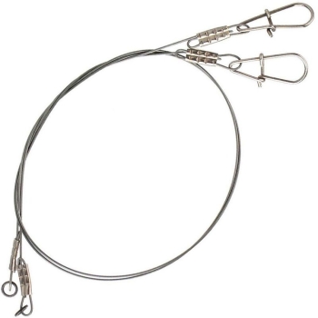 Поводок SAVAGE GEAR 1x7 Titanium Spin Trace 35 см 0,4 мм 15 кг Needlesnap/Swive в интернет магазине Rybaki.ru