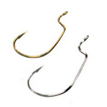 Крючок офсетный TICT DF Hook р. M цв. Gold (5 шт.) в интернет магазине Rybaki.ru