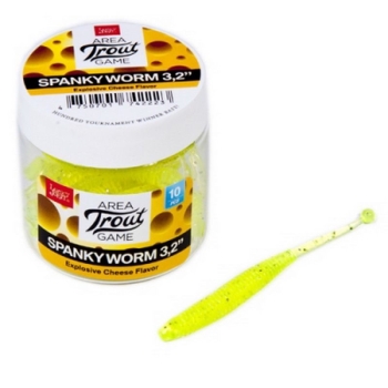 Слаг LUCKY JOHN Pro Series Spanky Worm 3,2" 80 мм код цв. 071 (10 шт.)