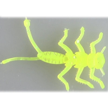 Рак MICROKILLER Веснянка 3,5 см цв. лайм флюоресцентный (8 шт.)