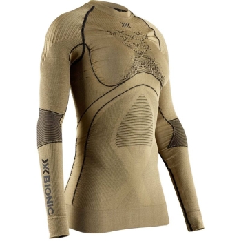 Термокофта X-BIONIC Radiactor 4.0 Shirt Round Neck Lg Sl Wmn цвет Золотой / Черный