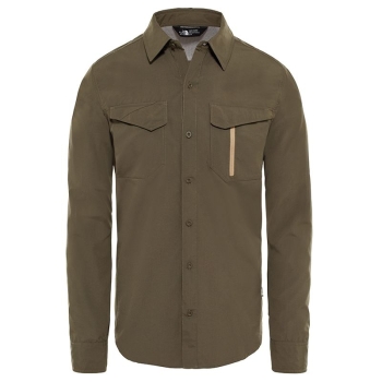 Сорочка THE NORTH FACE Men's Long-Sleeve Sequoia Shirt цвет New Taupe Green