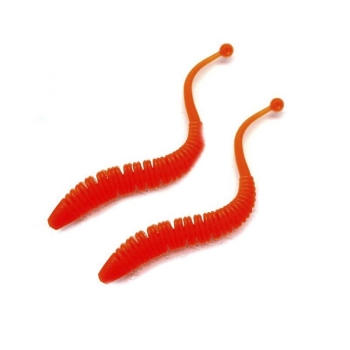 Червь TROUT ZONE Boll 2,9" зап. креветка (12 шт.) цв. оранжевый