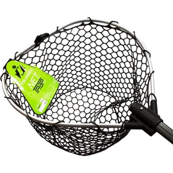 Подсачек TSURIBITO NET TRAP Fold c черной сеткой, складной, длина 150 см, диаметр 38 см в интернет магазине Rybaki.ru