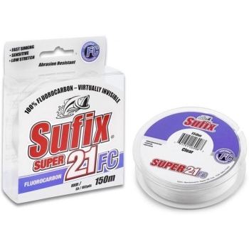 Флюорокарбон SUFIX Super 21 Fluorocarbon 150 м 0,14 мм + кусачки RCDMC в интернет магазине Rybaki.ru