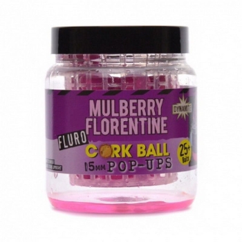 Бойл плавающий DYNAMITE BAITS 15 мм Mulberry Florentine Fluro Cork Ball в интернет магазине Rybaki.ru