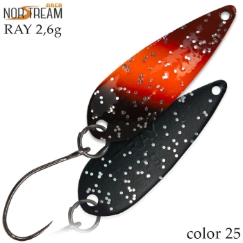 Блесна колеблющаяся NORSTREAM RAY 2,6 г код цв. 25 в интернет магазине Rybaki.ru
