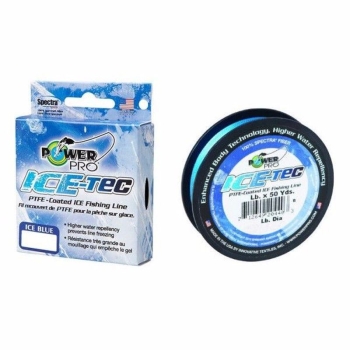 Плетенка POWER PRO Ice-Tec Blue 45 м 0,1 мм цв. Синий в интернет магазине Rybaki.ru