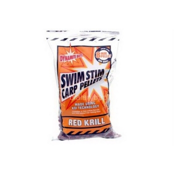 Пеллетс DYNAMITE BAITS Swim Stim 6 мм Красный криль в интернет магазине Rybaki.ru