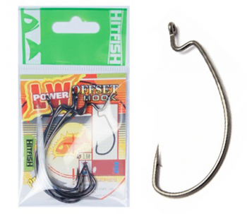 Крючок офсетный HITFISH LW Power Offset Hook № 2/0 (8 шт.)
