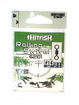 Вертлюг HITFISH Econom Series Rolling Swivel № 12 (13 шт.)