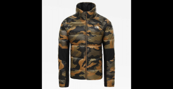 Куртка THE NORTH FACE Men's Crimptastic Hybrid Down Jacket цвет Burnt Olive Green Waxed Camo в интернет магазине Rybaki.ru