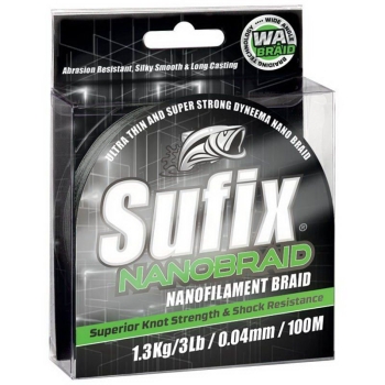 Плетенка SUFIX Nano Braid камуфляж 100 м 0.04мм 2,8 кг в интернет магазине Rybaki.ru