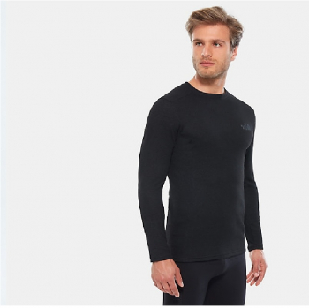 Термокофта THE NORTH FACE Men's Easy LS Top цвет черный