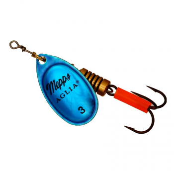 Блесна вращающаяся MEPPS Aglia Platinum № 5 цв. Blue / Silver