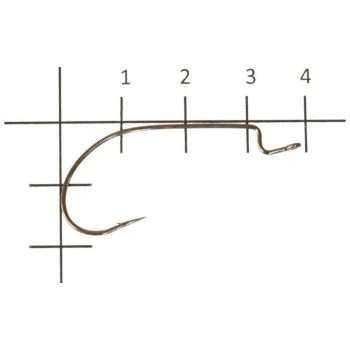 Крючок офсетный VARIVAS Hooking Master Light Class № 1/0 (8 шт.) в интернет магазине Rybaki.ru