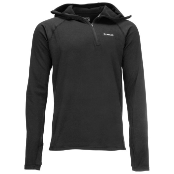 Толстовка SIMMS Heavyweight Baselayer Hoody цвет Black в интернет магазине Rybaki.ru