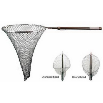 Подсачек MCLEAN R400 Bronze Telescopic с обрезиненной сеткой в интернет магазине Rybaki.ru