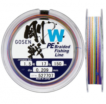Плетенка GOSEN 4PE W Braid 300 м цв. Мульти № 4 в интернет магазине Rybaki.ru