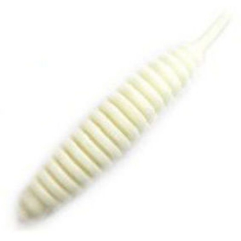 Червь TROUT ZONE Ribber Pupa 1,8" зап. сыр (10 шт.) цв. Белый