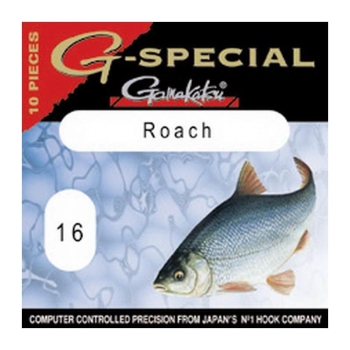Крючок одинарный GAMAKATSU G-SPECIAL ROACH (10 шт.) № 18 в интернет магазине Rybaki.ru