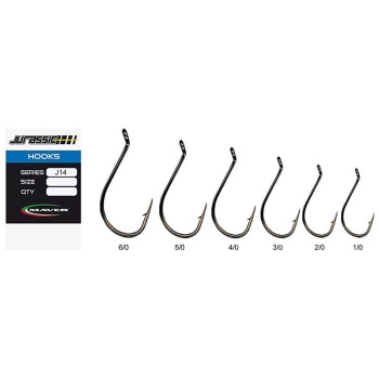 Крючок одинарный MAVER Jurassic J14 р. 1/0 (5 шт.) в интернет магазине Rybaki.ru