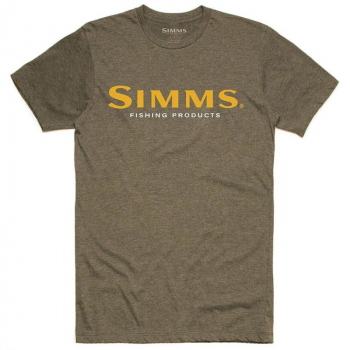Футболка SIMMS Logo T-Shirt S19 цвет Olive Heather в интернет магазине Rybaki.ru