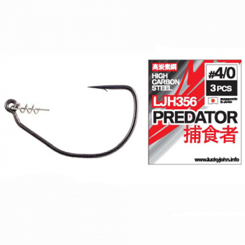 Крючок офсетный LUCKY JOHN Predator LJH356 № 4/0 (3 шт.)