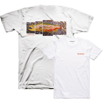 Футболка SIMMS DeYoung Brown Trout T-Shirt цвет White