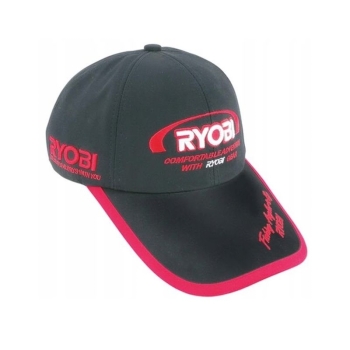 Бейсболка RYOBI черная с красным в интернет магазине Rybaki.ru