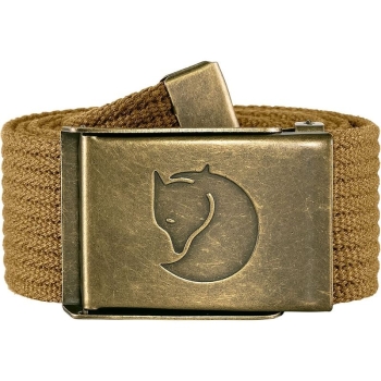 Ремень FJALLRAVEN Canvas Brass Belt 4 cm цвет Buckwheat Brown в интернет магазине Rybaki.ru